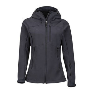 Chaqueta Softshell para Mujer con Logotipo Personalizado, Mangas Largas, Exterior de Algodón, Forro Polar Transpirable e Impermeable, con Capucha - Product Image 1