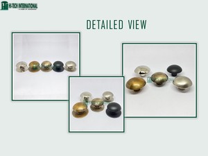 Perilla redonda de latón macizo para armario, perilla con placa de fondo de Metal antiguo de alta calidad, tirador de cajón de armario, Hardware al por mayor - Product Image 6