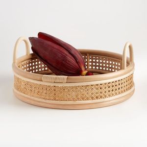 Supplier of Rattan Serving Tray Creative Design Handmade Designer Platter Classic Stylish Wholesale Rattan Tray - Product Image 5
