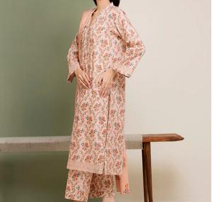 Ensemble de 3 pièces en coton de style indien traditionnel pour femmes, pour les fêtes, l'été, décontracté, cousu, robe ethnique pour femmes - Product Image 1