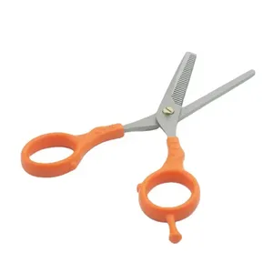 Ciseaux amincissants pour coiffeur avec repose-doigt double Ciseaux pour salon de coiffure en acier inoxydable avec logo personnalisé pour professionnels et débutants - Product Image 2