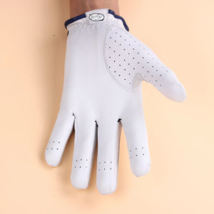 Gants de golf légers en peau de mouton pour hommes Dernières conceptions Offre Spéciale anti-rides en cuir véritable respirant pas cher taux - Product Image 2