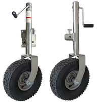 Nouvelle roue de plage en acier 260 mm, cric de transport pour remorques de bateaux, compatible avec les pneus de sable 340 mm x 140 mm, conception à rouleaux de quille Hyroad