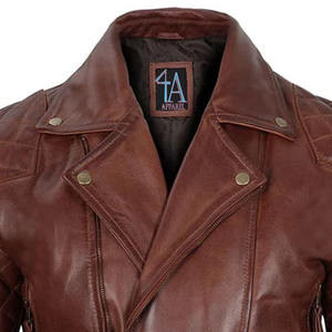 แจ็กเก็ตหนังสำหรับผู้ชายเสื้อแจ็กเก็ตหนังสำหรับ2025หนังมีซิปพิมพ์โลโก้ตามสั่ง - Product Image 5