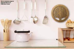 Juego de 2 salvamanteles de madera para platos calientes, ollas y sartenes, soportes para teteras, accesorios antideslizantes resistentes al calor para encimeras de cocina - Product Image 5