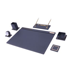 Luxury 8 Pieces Leather Desk Organizer <b>Set</b> Desk Accessories <b>Office</b> Organizer <b>Office</b> Accessories Leather Desk <b>Set</b> <b>Office</b> Supplies - Product Image 5