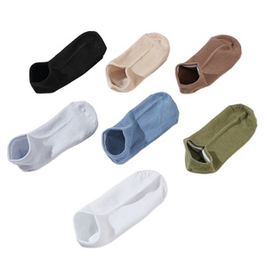 Calcetines Cortos para Hombre, Primavera/Verano, Color Sólido, Antiolor y Antitranspirantes, Calcetines Cortos de Tubo, Finos, Negros, Calcetines Náuticos para Hombre - Product Image 4