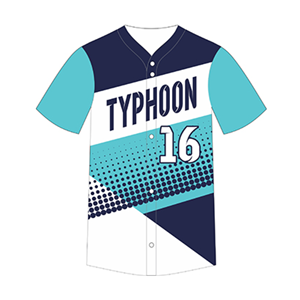 Maillots de baseball personnalisés avec sublimation, boutons complets, avec nom et numéro personnalisés, col en V, vêtements d'entraînement pour vos clubs - Product Image 2