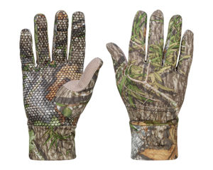 Gants de chasse tactiques camouflage en gros avec sangle de poignet réglable, antidérapants, demi-doigts, pour sports de plein air, plumes de poulet - Product Image 4