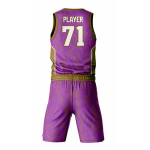 Uniforme de basket-ball de qualité supérieure entièrement impression par sublimation ensemble d'uniformes de basket-ball ensembles de vêtements de basket-ball respirants pour adultes - Product Image 2