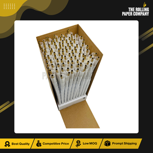 Énorme vente sur la qualité supérieure en gros 109/30MM taille pâte de bois de riz pur blanchi cônes pré-roulés personnalisés boîtes en vrac emballage - Product Image 5