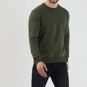Sweat-shirt à col rond surdimensionné 100% coton pour hommes de meilleure qualité OEM imprimé brodé motif solide vêtements d'hiver en gros - Product Image 2