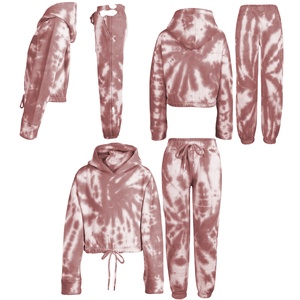 Activewear Streetwear entraînement gym course veste qualité supérieure piste court à capuche femmes hiver survêtement ensemble survêtement - Product Image 5