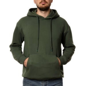 Unisex Oversized Pullover Hoodie Custom Heavyweight Cotton Blended Sweatshirt Embroidered Plain Dyed Boxy Fit for Winter - Product Image 6