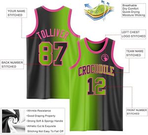 Conjunto de Uniforme de Baloncesto Personalizado, Transpirable, 100% Poliéster, de Secado Rápido, para Equipos Unisex, con Diseño Impreso - Product Image 2