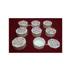 Design moderne et léger de boîtes d'emballage de bijoux personnalisées avec mix de couleur cadeau de marbre nacre incrustation coffrets cadeaux - Product Image 1