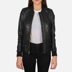 Veste en cuir de vachette de meilleure qualité en peau de vache pour femmes, veste en cuir véritable pour dames, vêtements d'hiver fabriqués par des professionnels, vente en gros - Product Image 1