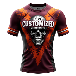 Protector de sarpullido MMA personalizado hecho para entrenamiento duro usando tela de compresión profesional con opciones de configuración de manga kimono de jiu jitsu - Product Image 6