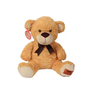 Buy Handmade Cute Soft Plush Light Brown Premium Teddy Bear Fabric Stuffed Animal Manufacture in India For Sale