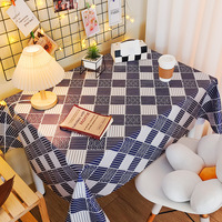 Nappe de protection de table en PVC motif vague Seigaiha, imperméable, pour salle à manger et cuisine, fournisseur en gros d'usine OEM