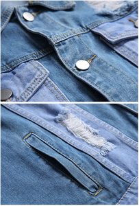 2024 New Street style denim <b>jacket</b> wholesale mens casual fit jeans <b>jacket</b> - Product Image 2