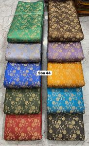 Lujoso 100% tela de seda India fibra natural textil textura suave patrón impreso para bolsa Cocooning-venta al por mayor 100% seda - Product Image 4