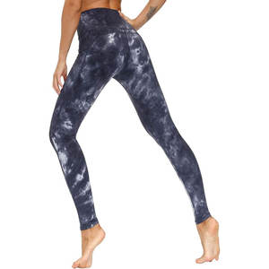 Women's High-Waisted Yoga Pants Quick-Drying Fitness <b>Leggings</b> with Solid <b>Pattern</b> Tight Fitting Running <b>Leggings</b> - Product Image 5