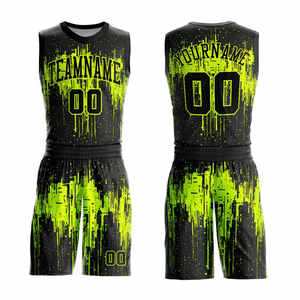 Uniforme de basket-ball de haute qualité, couleurs personnalisées, logo, maillots et shorts sans manches antibactériens pour adultes - Product Image 3