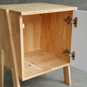 Mini White A-Frame Locker with Lockable <b>Door</b> 40x40x48cm Storage Unit Personal TCN68005 - Product Image 6