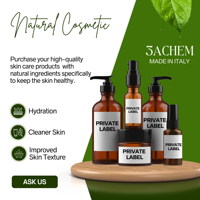 Krim Mata Anti-Kerut Peptida dari Produsen Italia 15ml Label Pribadi 100% Asam Hialuronat Organik Peptida Vegan Bernutrisi