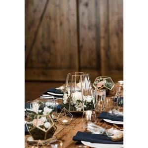 Centro de mesa de metal con acabado en polvo dorado de primera calidad para un elegante estilo de Mesa para el hogar y eventos - Product Image 6