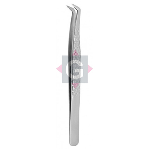 Pinzas para pestañas Extensión de pestañas de belleza de acero inoxidable Pinzas curvas - Product Image 2