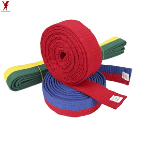 Cinturón de artes marciales de karate de taekwondo de algodón poliéster duradero multicolor de alta calidad de calidad superior - Product Image 3
