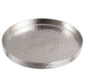 Plateaux de service ronds en acier inoxydable argenté, dernier design, pour chocolats, desserts, plats sucrés - Product Image 2