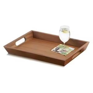 Bandeja de Servicio de Bambú Hecha a Mano con Acabado Pulido y Patrón Sólido para Uso en Restaurantes y Catering - Product Image 4