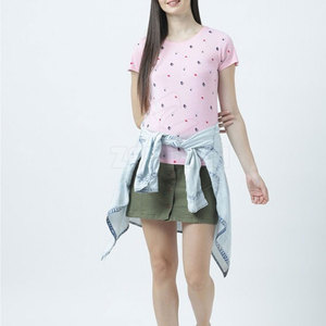 เสื้อยืดผู้หญิงแบบสั่งทำได้สำหรับผู้หญิงเสื้อยืดลำลองสไตล์ล่าสุด - Product Image 1