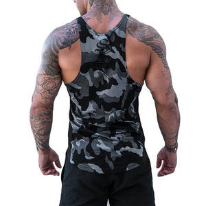Wholesale custom printed logo slim fitness tank top breathable Summer <b>men</b> sports tank top custom <b>men</b> gym clothing <b>vest</b> - Product Image 4
