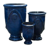 [Jason] Vente en gros de pots en céramique émaillée pour plantes d'extérieur, pots de jardin bleus, grands pots émaillés, extra grands pots à bonsaï |   Baovy