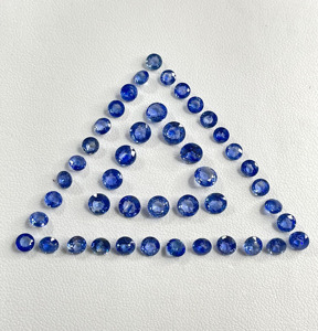 Zafiro Azul Natural de Primera Calidad, Calentado, Corte Redondo de 4-5 mm, Color Azul Aciano, Gema Suelta para Joyería - Product Image 4