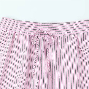 2025 Summer New Product <b>Women's</b> Casual Single Breasted <b>Long</b> Sleeved Collar Shirt Striped High Waisted <b>Shorts</b> Set - Product Image 6