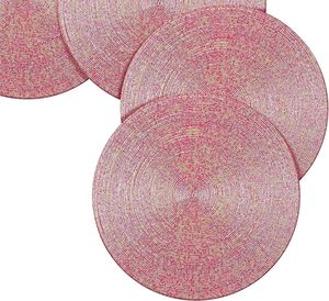 High Quality Handmade Glass <b>Beaded</b> Table <b>Placemat</b> Unique Shape Design Modern Style Wedding Birthday Embroidered Wholesale Price - Product Image 6