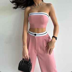 Ensemble de vêtements de sport deux pièces pour femmes débardeur et legging pour le fitness vêtements d'entraînement personnalisés OEM pour femmes Yoga Se - Product Image 4