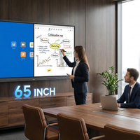 Pizarra Interactiva de 65 Pulgadas con Pantalla Táctil Infrarroja de 40 Puntos, 4K UHD, Android 13, Sistema Dual, para Aulas y Conferencias, Directo de Fábrica