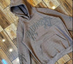 Sweat à capuche unisexe en coton surdimensionné de haute qualité pour hommes Vente en gros Personnaliser 3D Puff Printing logo Hoodies pour hommes - Product Image 4