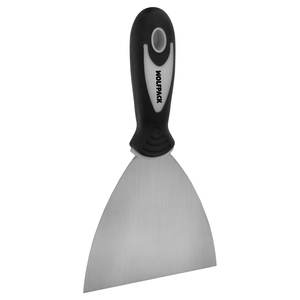 Spatola in Acciaio Inossidabile 120 mm. Impugnatura in Gomma - Product Image 1