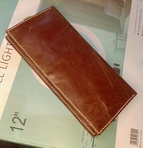 Vente en gros d'usine, nouveau design, portefeuille intelligent RFID fin pour homme, portefeuille en cuir minimaliste long, fermeture ouverte par Anwar - Product Image 2