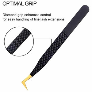 Pinzas profesionales de Extensión de pestañas de acero inoxidable hechas en Pakistán, diseño de logotipo personalizado para uso de belleza, pinzas de volumen - Product Image 5