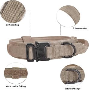 Venta al por mayor táctico Bundgee Tough <span class=keywords><strong>Dog</strong></span> Extra grueso <span class=keywords><strong>Collar</strong></span> y correa Set para perros grandes de Pastor Alemán - Product Image 2