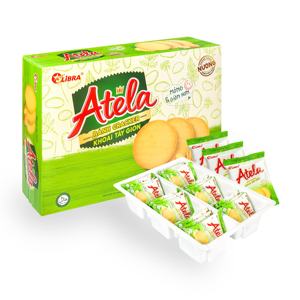 Libra Ateka 342g Cream Butter Flavor Healthy Salty Sweet Potato Crisp Crackers Halal Crispy Biscuits Boxed Carton Sachet - Product Image 1