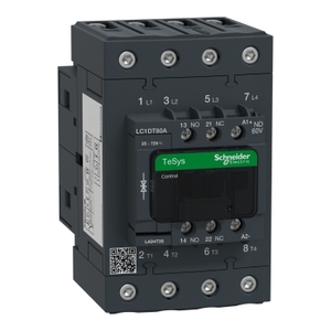 Contattore SCHNEIDER ELECTRIC LC1DT80AND TeSys D 4P (4 NO) con bobina standard AC-1 <= 440 V 80 A e 60 V DC - Product Image 1